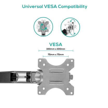 (LS) mbeat® Activiva Heavy Duty Single Monitor Screen Gas Spring Monitor Arm ACA-HMA-SGS01Y Color... - Image 3