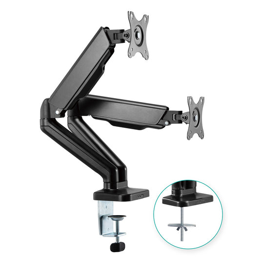 mbeat® activiva ErgoLife Dual Monitor Screen Steel Gas Spring Monitor Arm Built-in Spring Tension...