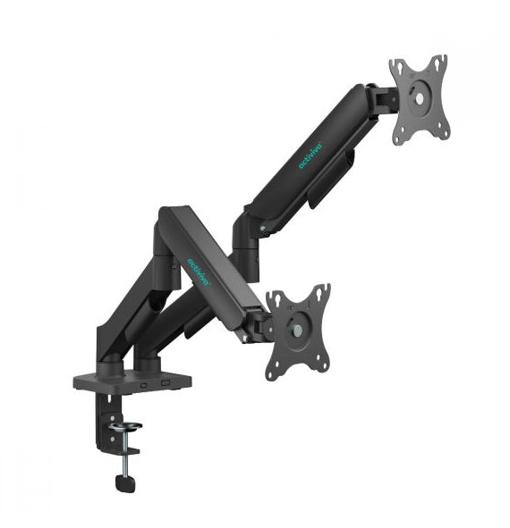 mbeat® activiva Ergolife Dual-Screen Gas Spring Monitor Arm allows you to smoothly adjust the hei...