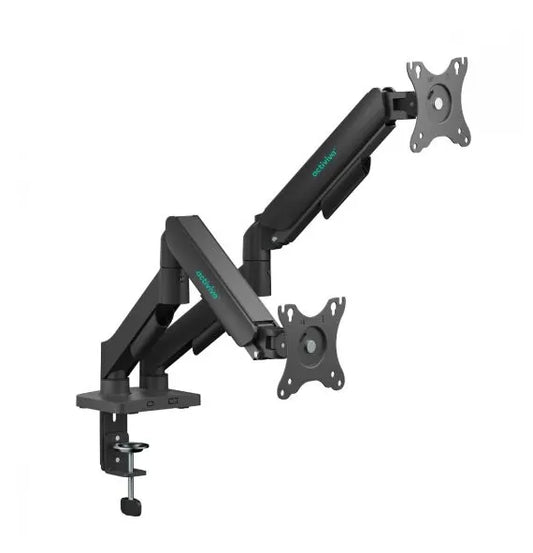 mbeat® activiva Ergolife Dual-Screen Gas Spring Monitor Arm allows you to smoothly adjust the hei...