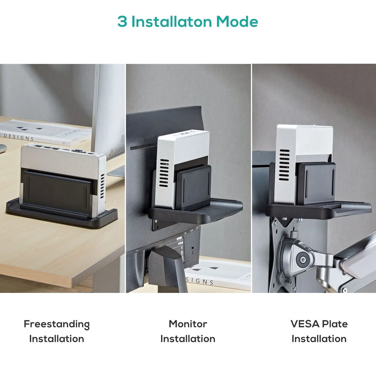 mbeat® activiva Multifunctional Thin Client / NUC / Mini-PC Mount Stand  support devices up to 3K... - Image 2