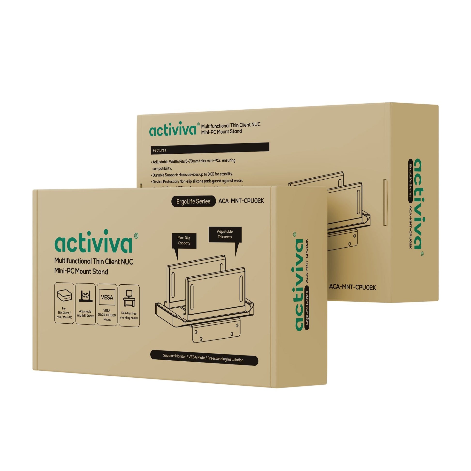 mbeat® activiva Multifunctional Thin Client / NUC / Mini-PC Mount Stand  support devices weighing... - Image 4