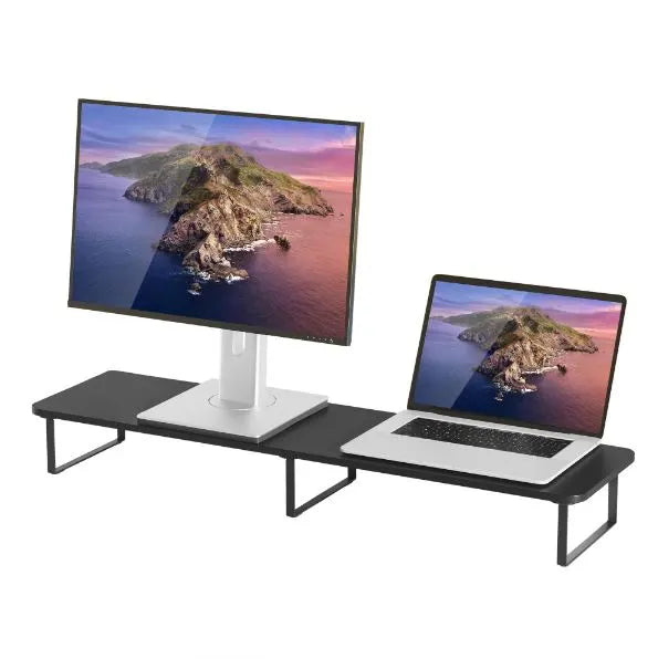 mbeat® activiva Black Dual Monitor Riser Dimensions:1000mm × 260mm × 122mm Fit Screen Size:13'~32...