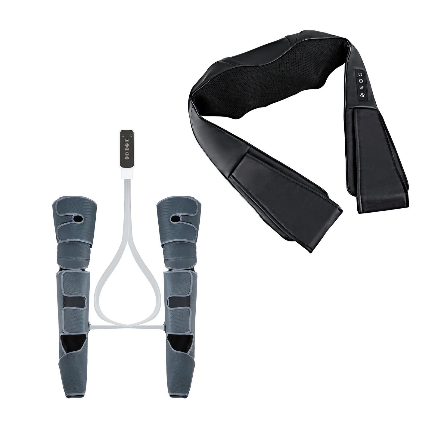 Livemor Electric Leg Foot Massager Air Wrap With Shiatsu Neck Massager Heating - Image 3