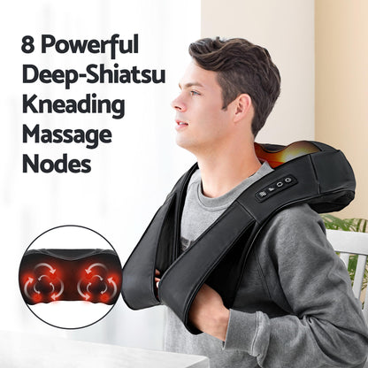 Livemor Electric Leg Foot Massager Air Wrap With Shiatsu Neck Massager Heating - Image 7