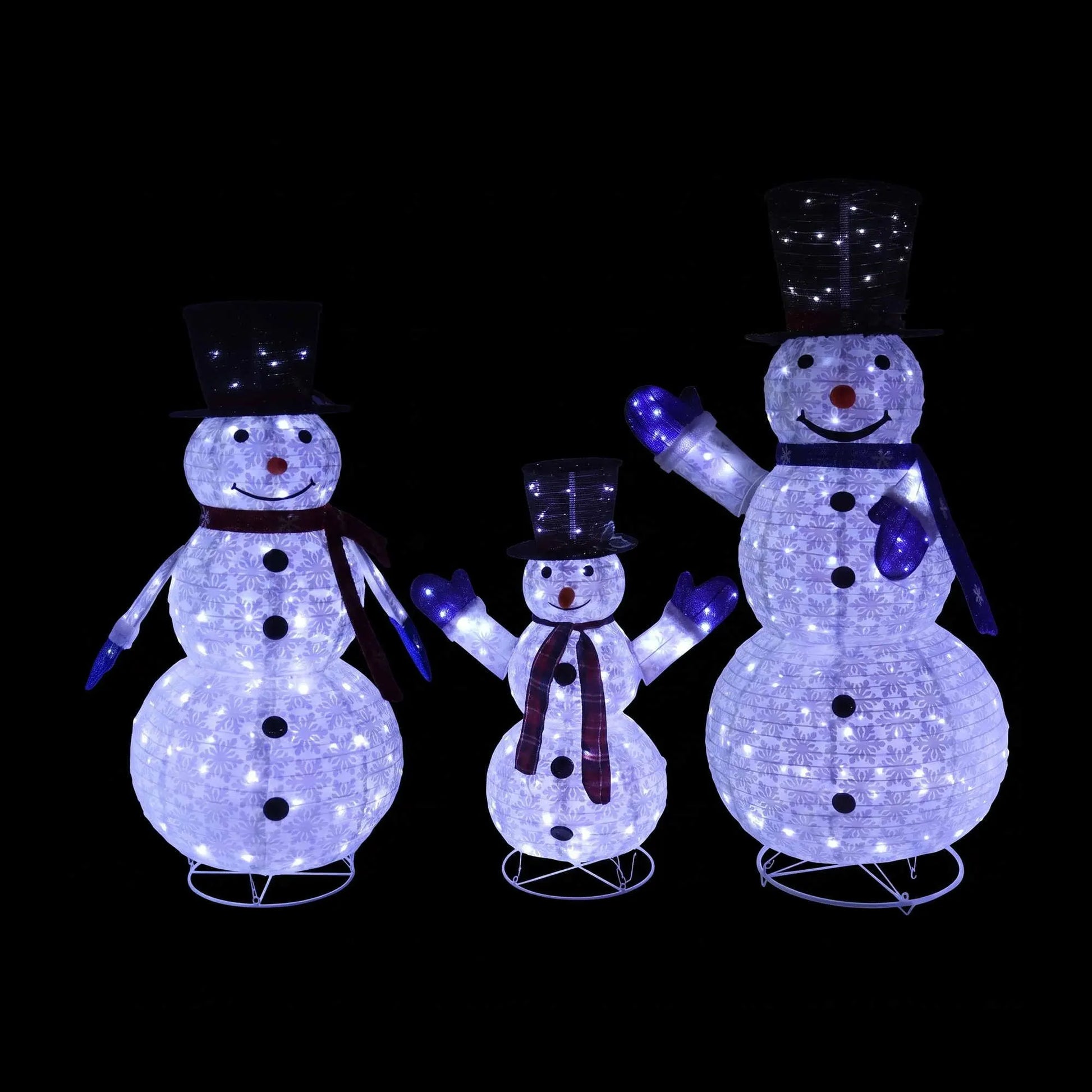 Jingle Jollys Christmas Lights 330 LED Fairy Light 3pcs Snowman Decorations Set - Image 2