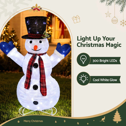Jingle Jollys Christmas Lights 330 LED Fairy Light 3pcs Snowman Decorations Set - Image 3