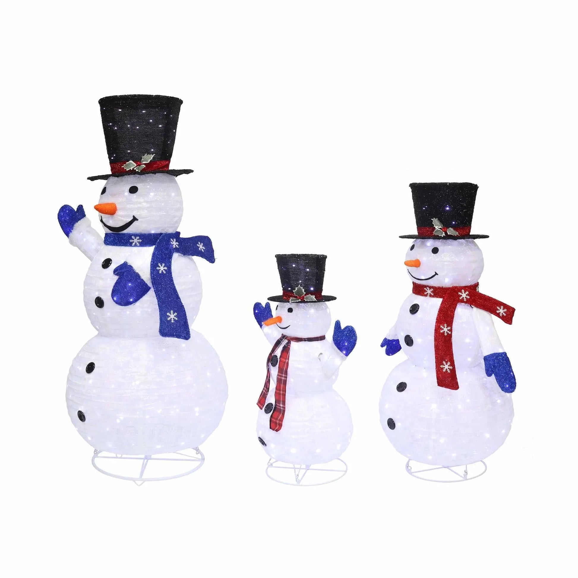 Jingle Jollys Christmas Lights 330 LED Fairy Light 3pcs Snowman Decorations Set - Image 7