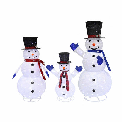 Jingle Jollys Christmas Lights 330 LED Fairy Light 3pcs Snowman Decorations Set - Image 8