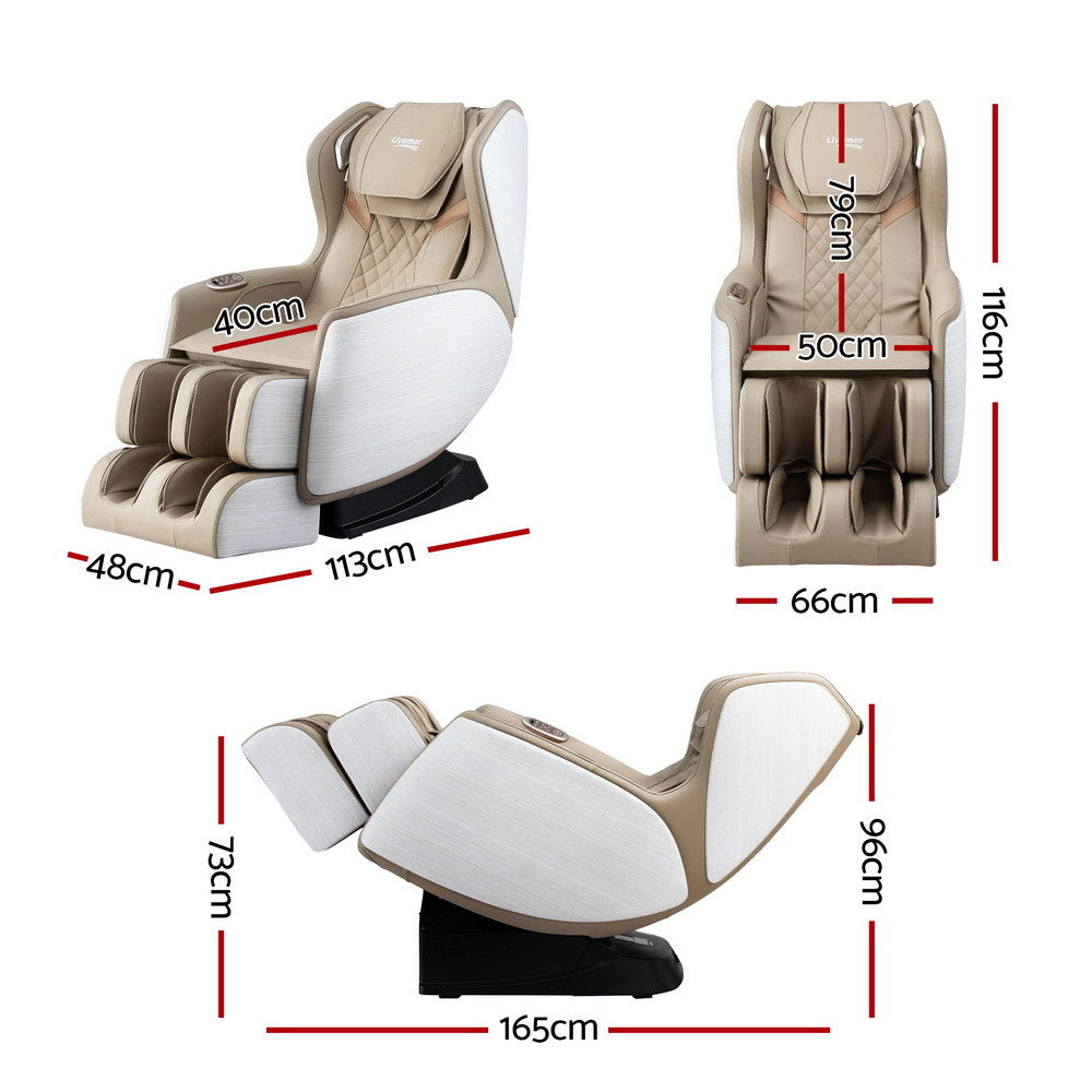 Livemor Massage Chair Electric Recliner Home Massager 3D OLIN - Image 2