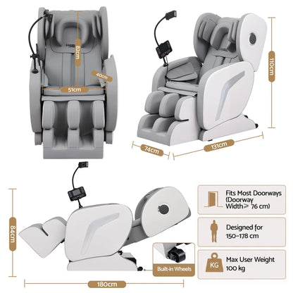 Livemor Full Body Massage Chair VEGA, Foot Roller, Waist & Calf Heat, Recliner, Airbags Compression - Image 2