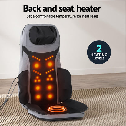 Livemor 8-nodes Full Back Massage Seat Cushion Heating With Foot Massagers - Image 5