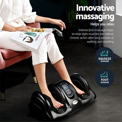 Livemor 8-nodes Full Back Massage Seat Cushion Heating With Foot Massagers - Image 6