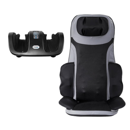 Livemor Full Back Massage Seat Cushion Heating With Kneading Foot Massagers - Image 3