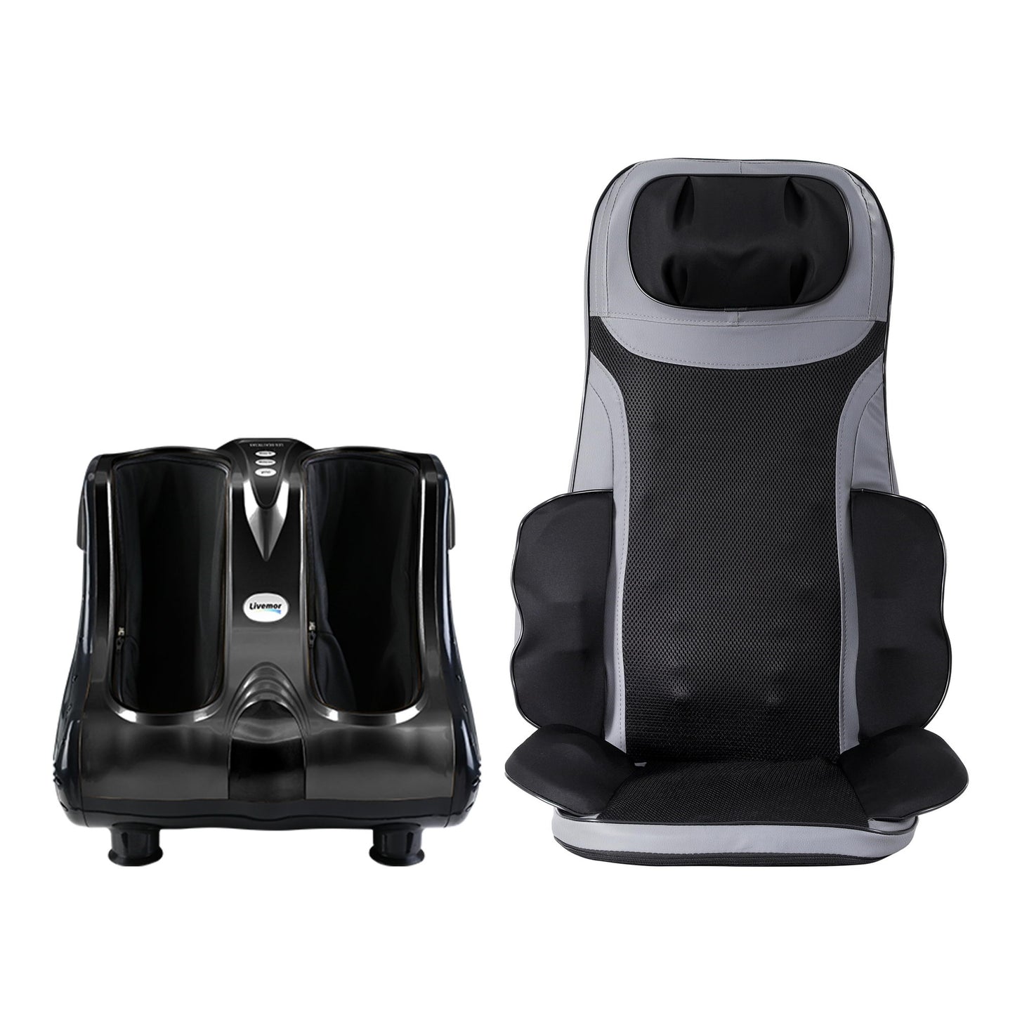 Livemor Massage Cushion Heating Massage Seats With Calf Foot Massager - Image 3