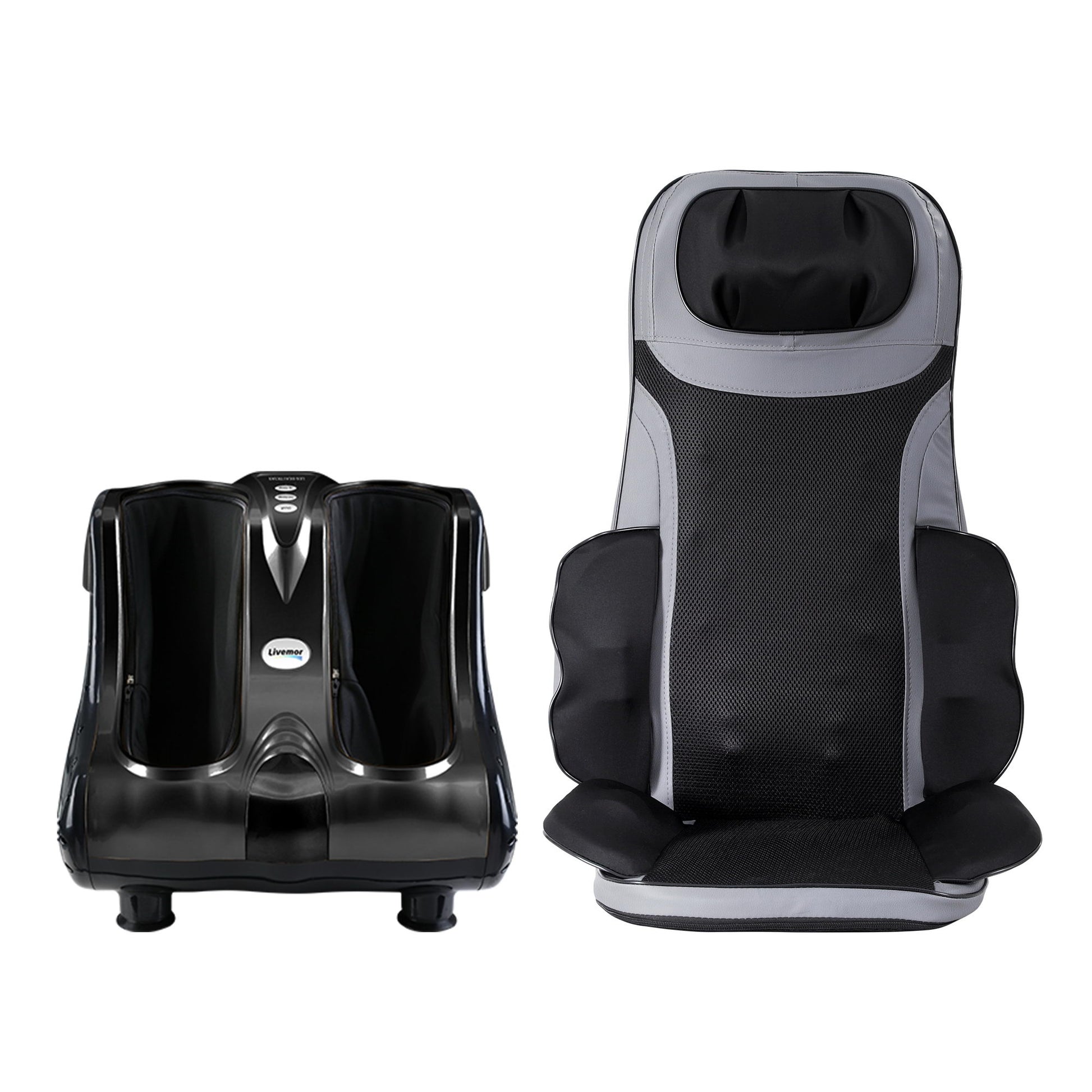 Livemor Massage Cushion Heating Massage Seats With Calf Foot Massager - Image 3