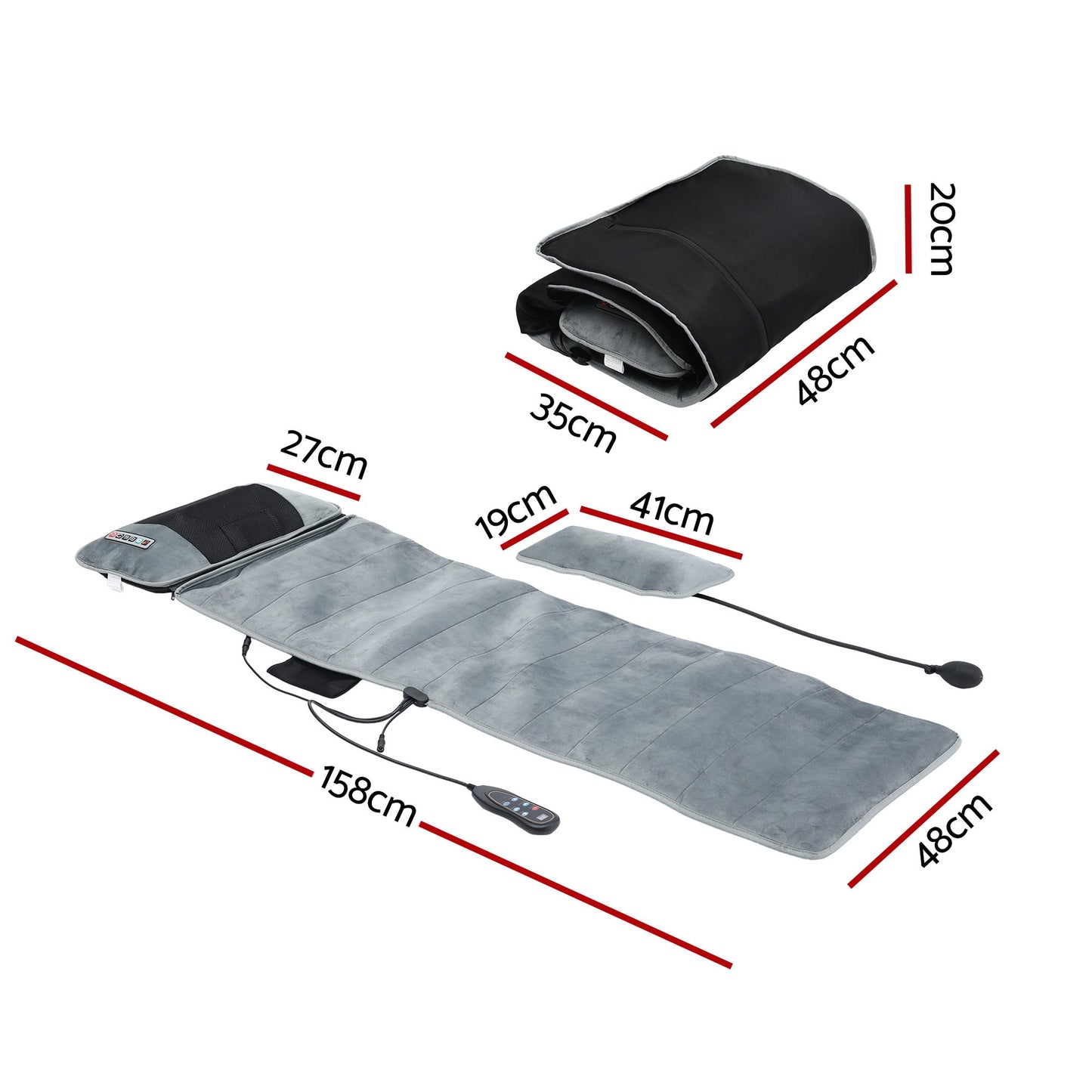 Livemor Massage Mat 10-nodes Vibration Heating Massage Cushion - Image 2