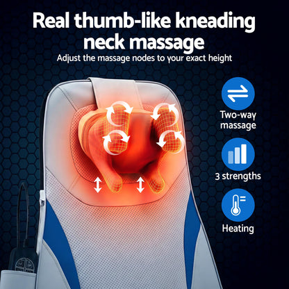 Livemor Full Back Massage Cushion 3D Kneading Heating Massage Seats - Image 5