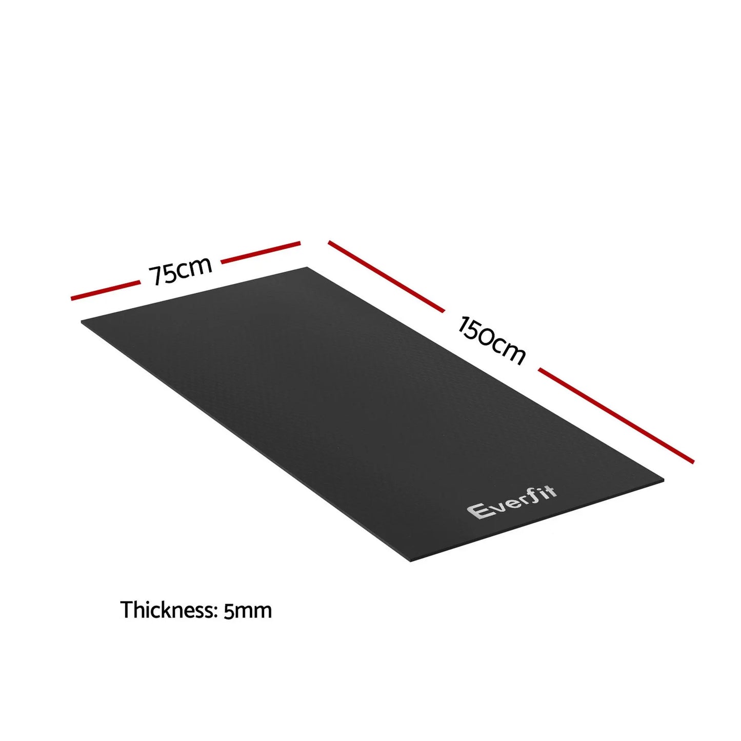Everfit Exercise Equipment Mat Treadmill Floor Rug Home Gym Fitness Yoga 1.5M - Image 2