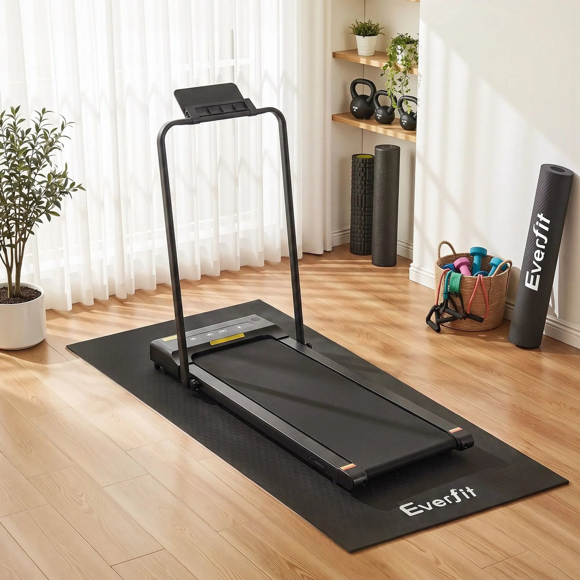 Everfit Exercise Equipment Mat Treadmill Floor Rug Home Gym Fitness Yoga 1.5M - Image 9