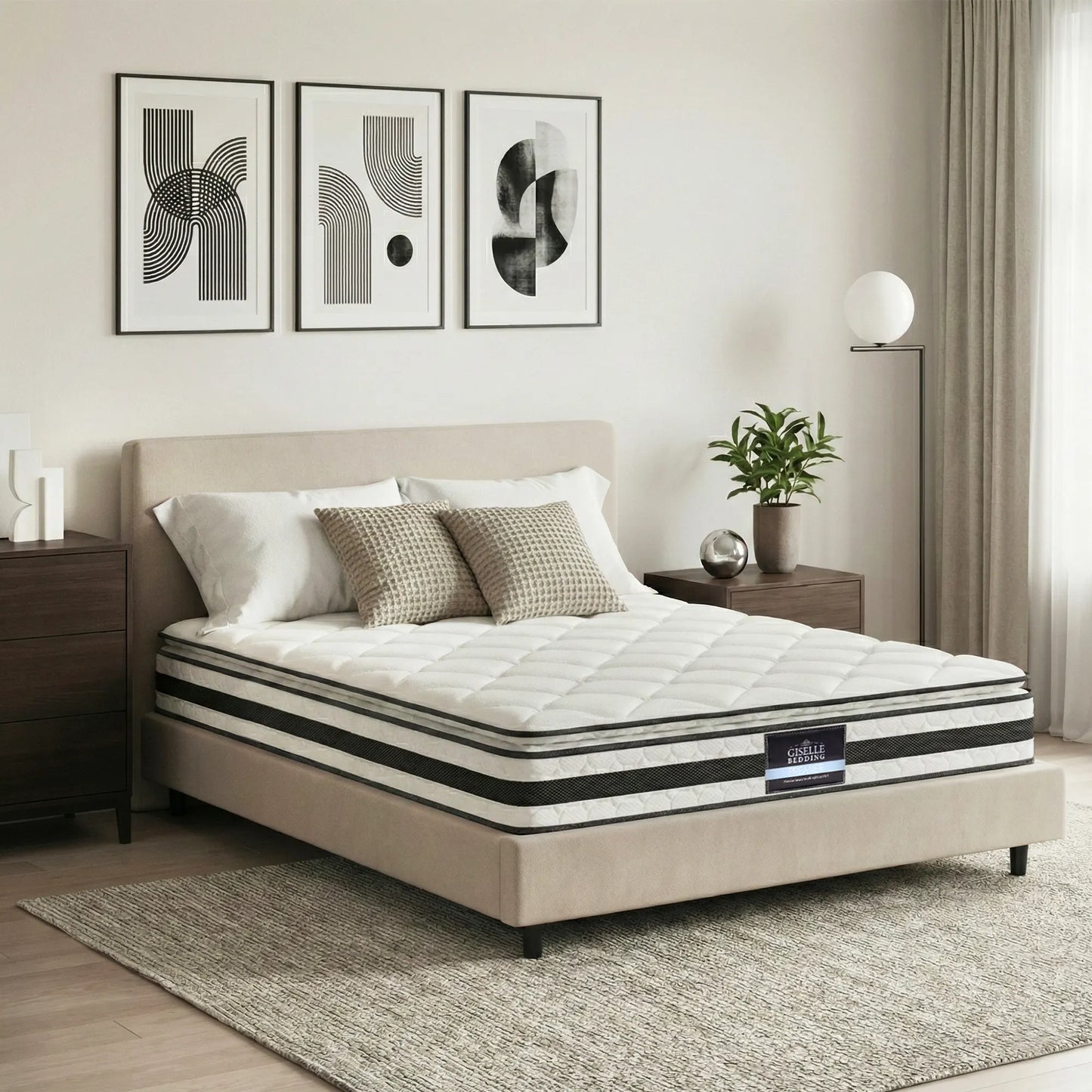 Giselle Bedding 21cm Mattress Pillow Top Double