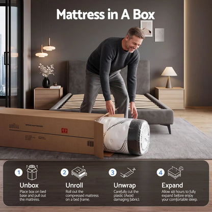 Giselle Bedding 32cm Mattress Euro Top Single - Image 9