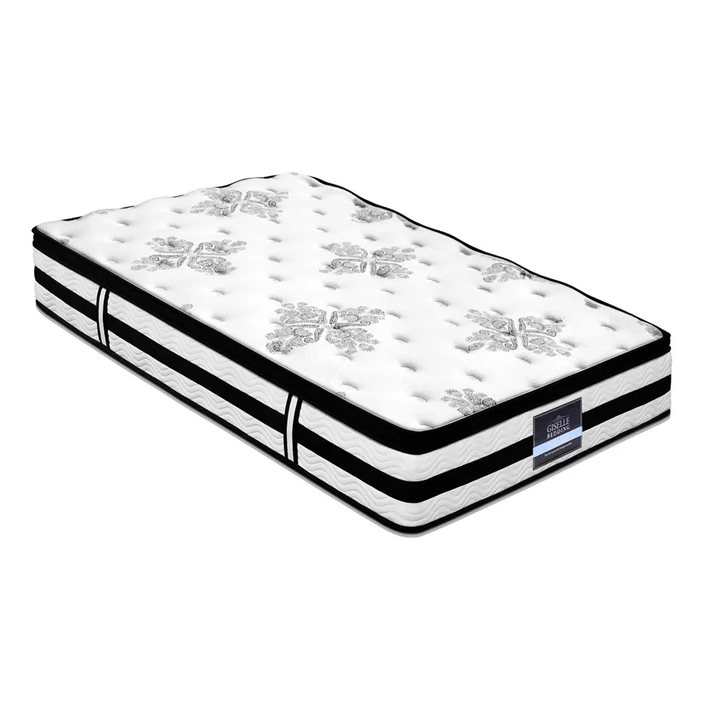 Giselle Bedding 34cm Mattress Euro Top Pocket Spring Single - Image 2