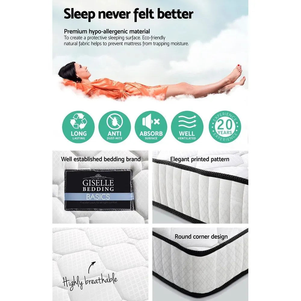 Giselle Bedding 21cm Mattress Tight Top Queen - Image 6