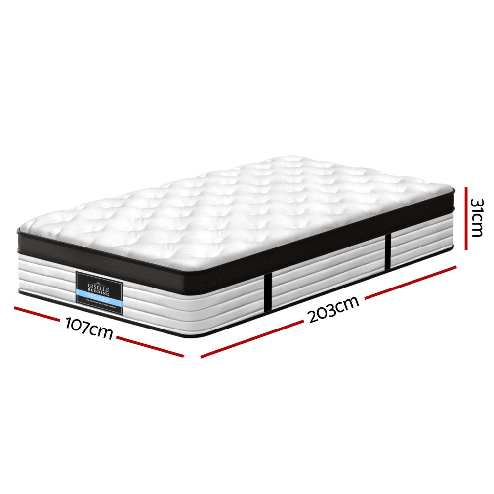 Giselle Bedding 31cm Mattress Euro Top King Single - Image 3