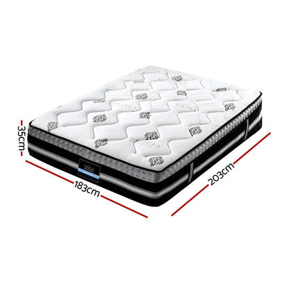 Giselle Bedding King Mattress 35cm Bed in a Box Pocket Spring Gel Memory Foam - Image 3