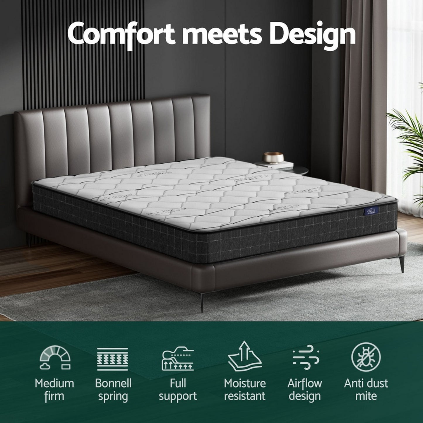 Giselle Bedding 16cm Mattress Medium Firm King - Image 5