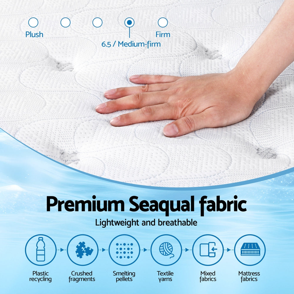 Giselle Bedding 30cm Mattress Gel Foam Pocket Spring Single - Image 6