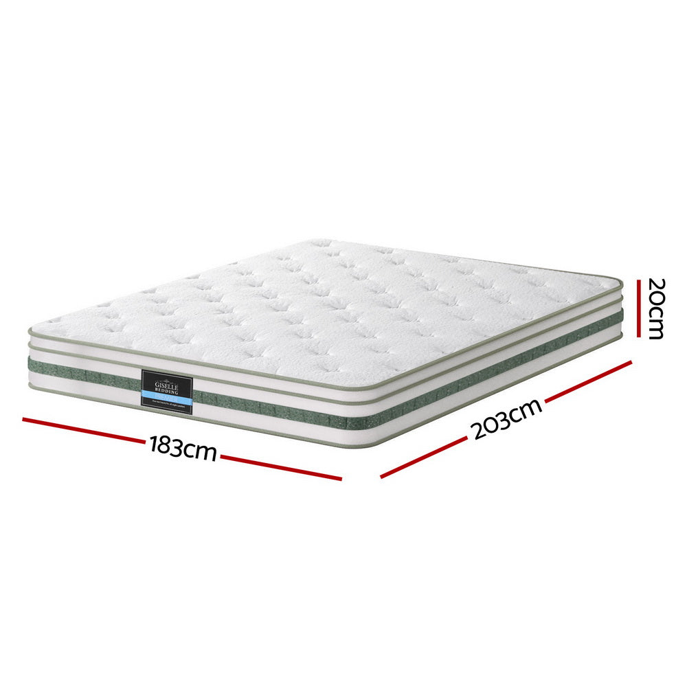 20cm Giselle Mattress King Green Tea Mattresses - Image 3