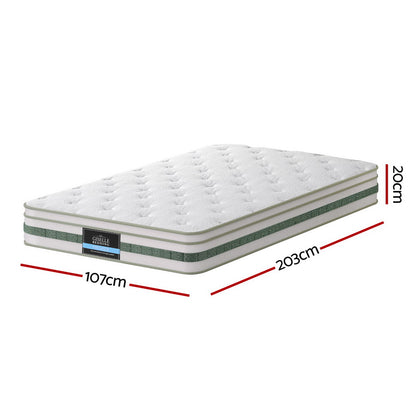 20cm Giselle Mattress King Single Green Tea Mattresses - Image 3