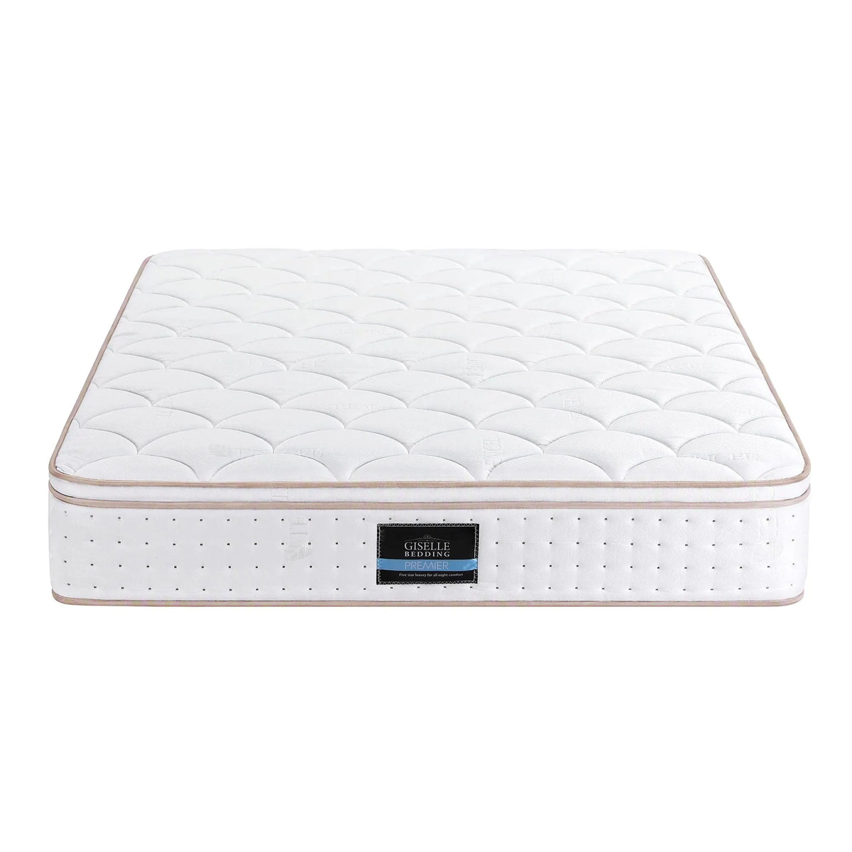 Giselle 30cm Double Spring Mattress Tencel Cover 5-Zone Firm Back Support - Image 9