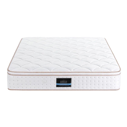 Giselle 30cm Queen Spring Mattress Tencel Cover 5-Zone Firm Back Support - Image 9