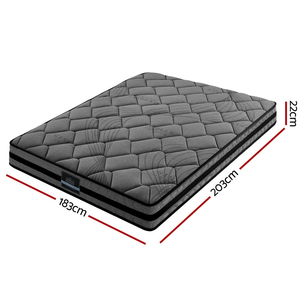 Giselle Bedding 22cm Mattress Medium Firm King - Image 3