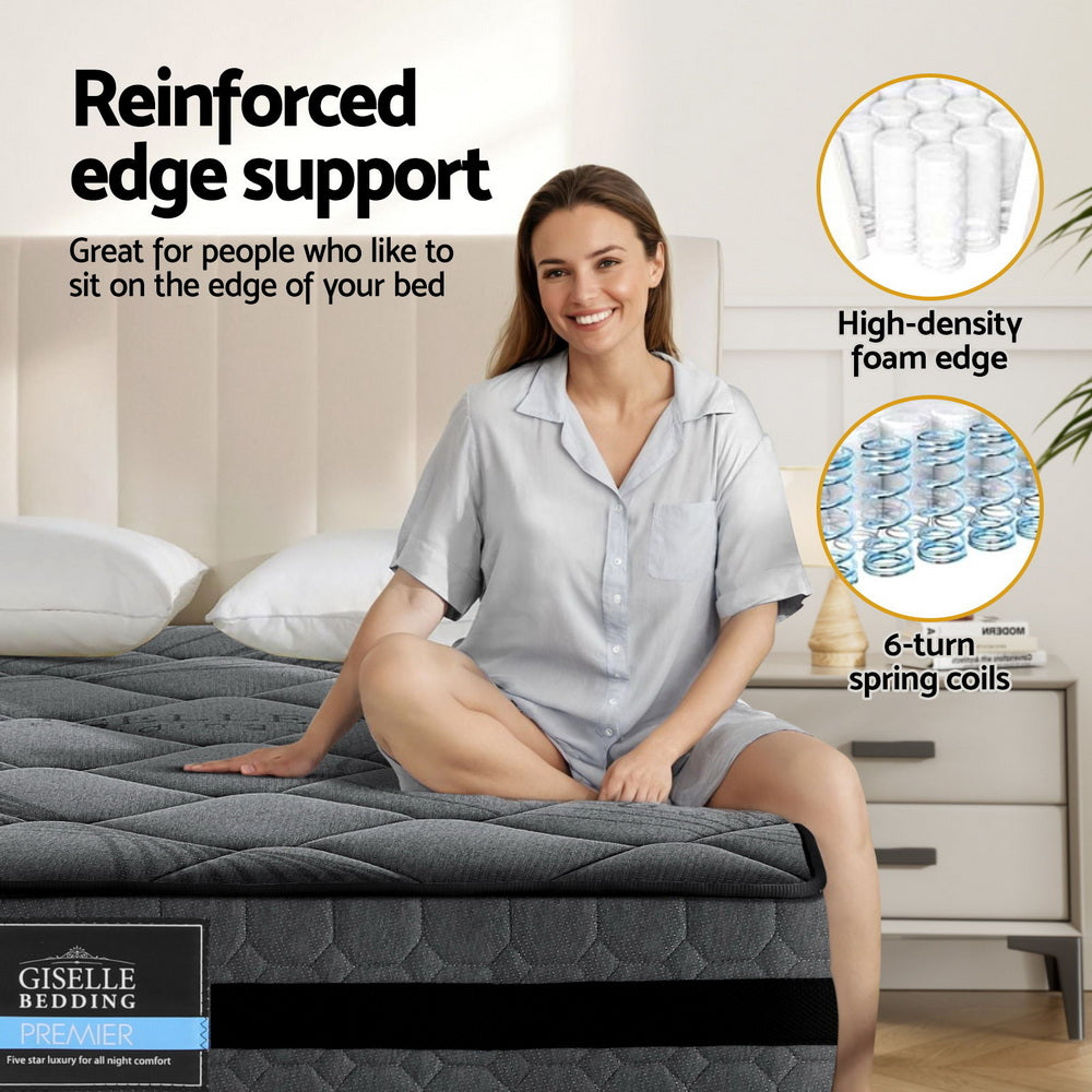 Giselle Bedding 22cm Mattress Medium Firm King - Image 5