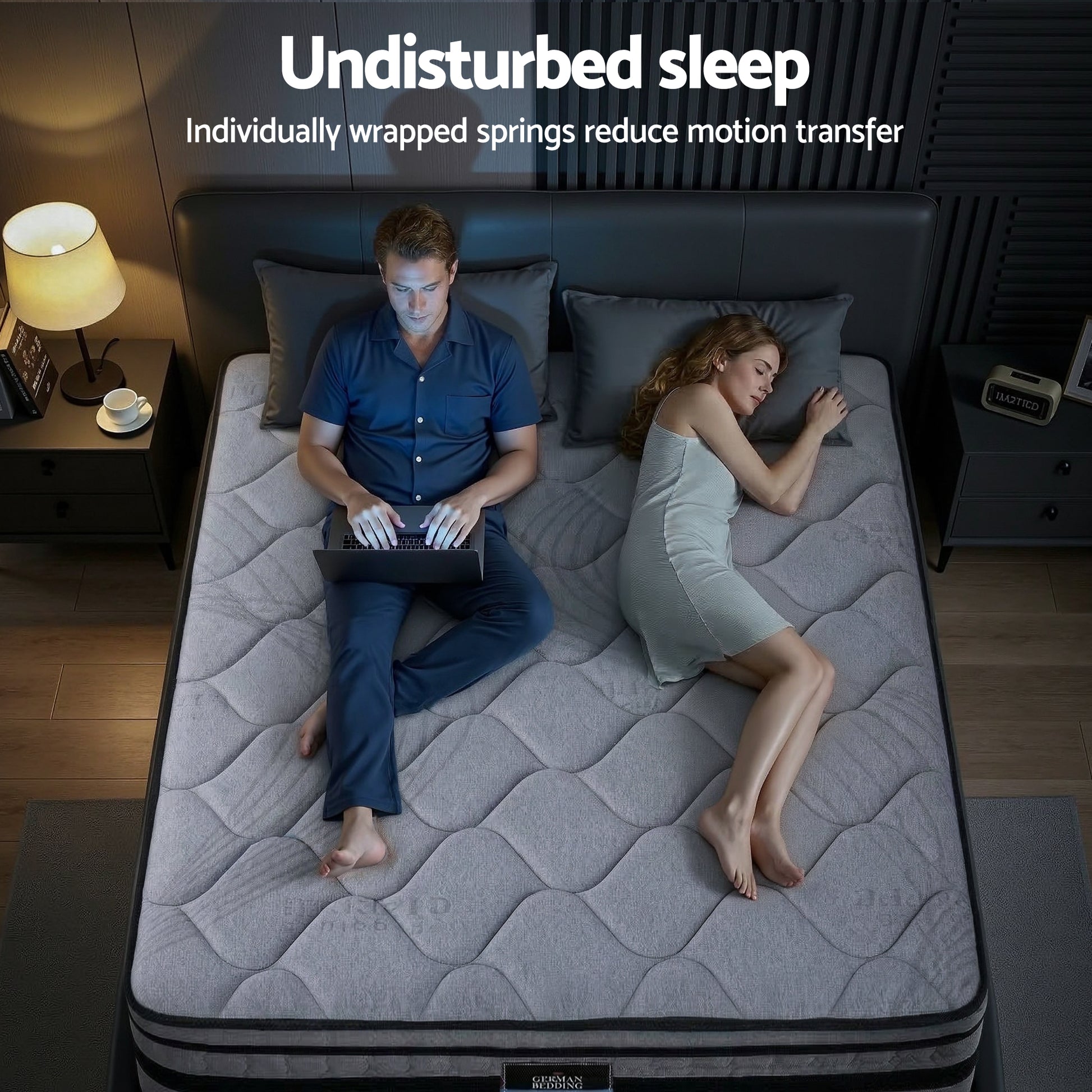 Giselle Bedding 34cm Queen Mattress Hybrid, Pocket Spring Bed Mattress - Image 9