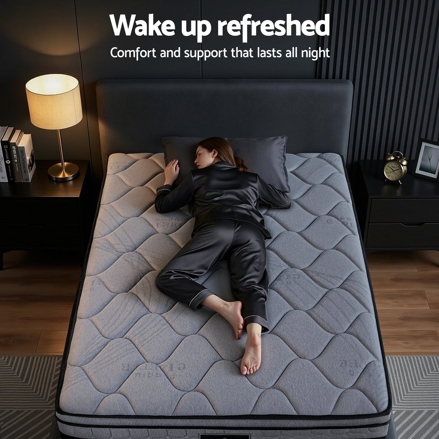 Giselle Bedding 34cm Single Mattress Hybrid, Pocket Spring Bed Mattress - Image 9
