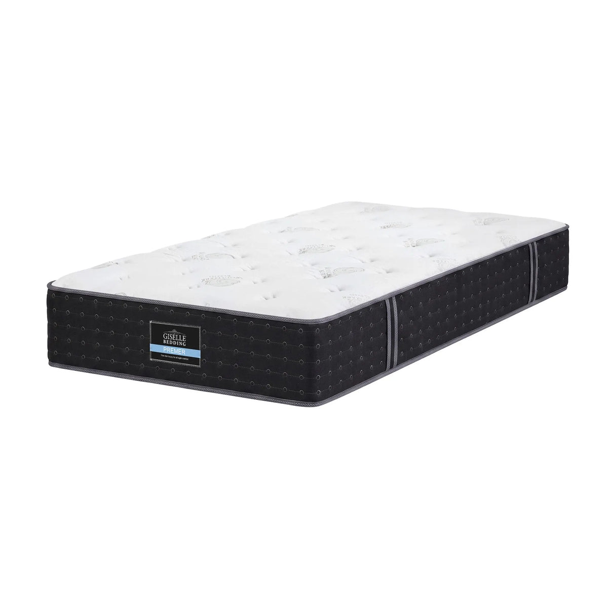 Giselle King Single Reversible Spring Mattress Cashmere Cover Gel Foam Firm 35cm - Image 9