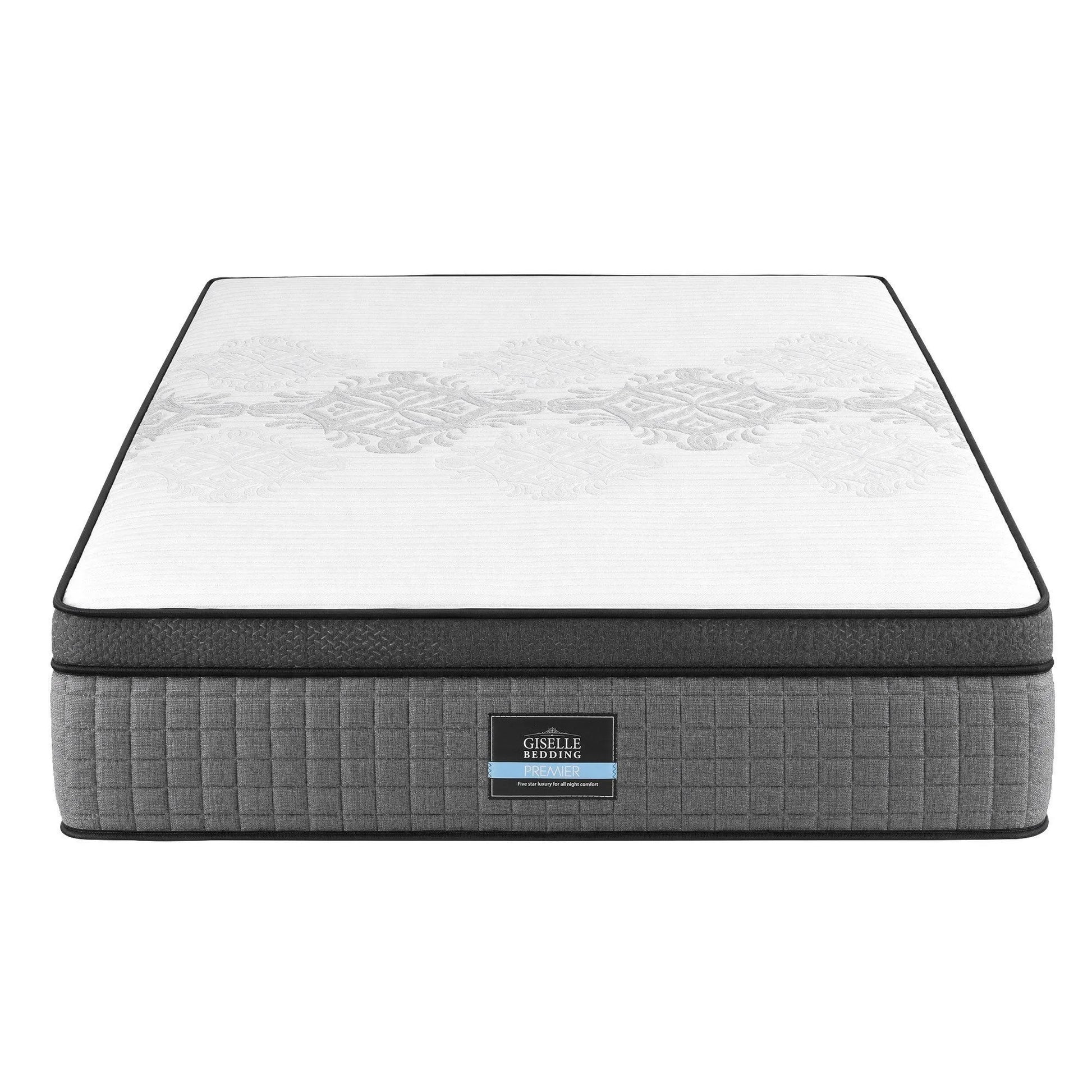 Giselle Bedding Double Mattress 37cm 4-in-1 Adjustable Firmness Cooling Gel Memory Foam Dual-Zone Flippable for Couples - Image 9