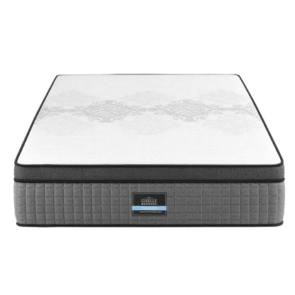 Giselle Bedding Double Mattress 37cm 4-in-1 Adjustable Firmness Cooling Gel Memory Foam Dual-Zone Flippable for Couples - Image 9