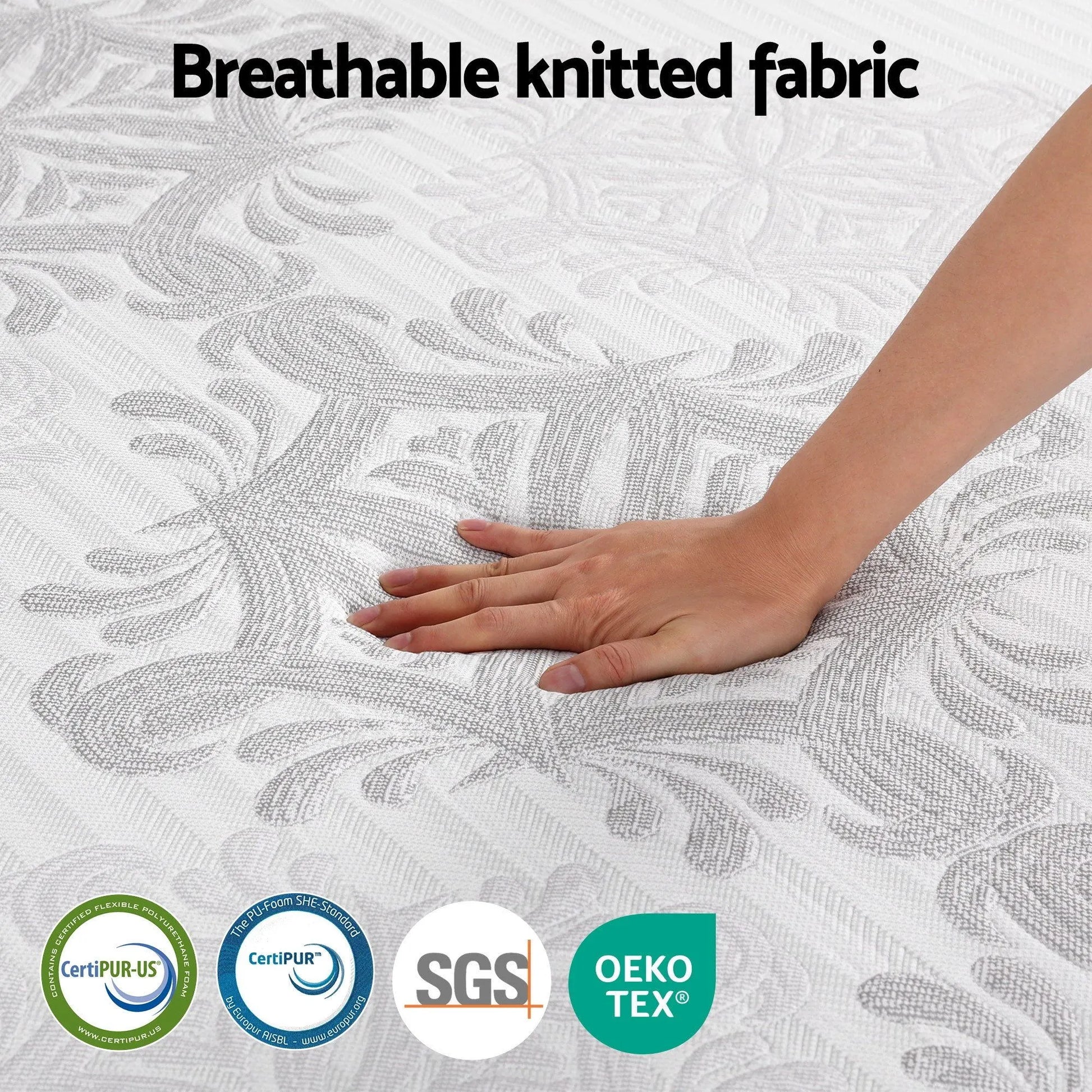 Giselle Bedding King Mattress 37cm 4-in-1 Adjustable Firmness Cooling Gel Memory Foam Dual-Zone Flippable for Couples - Image 6