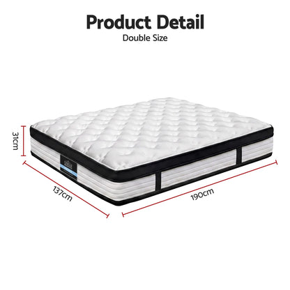 Giselle Bedding 31cm Mattress Euro Top Double - Image 2
