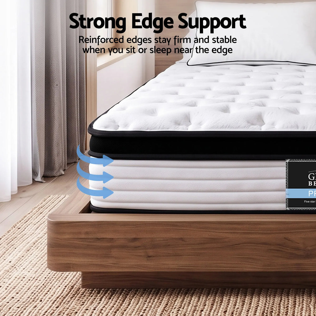 Giselle Bedding 31cm Mattress Euro Top King - Image 8