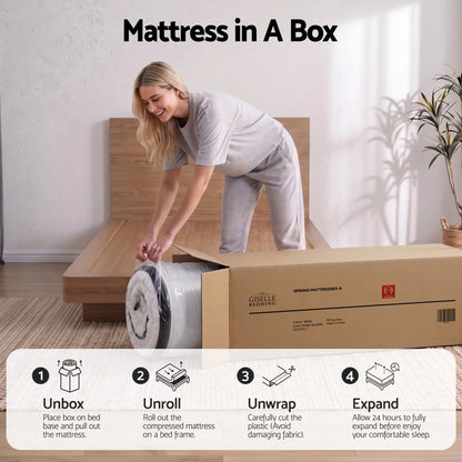 Giselle Bedding 31cm Mattress Euro Top Single - Image 9
