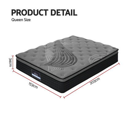 Giselle Bedding 34cm Mattress Bamboo Cover Queen - Image 2