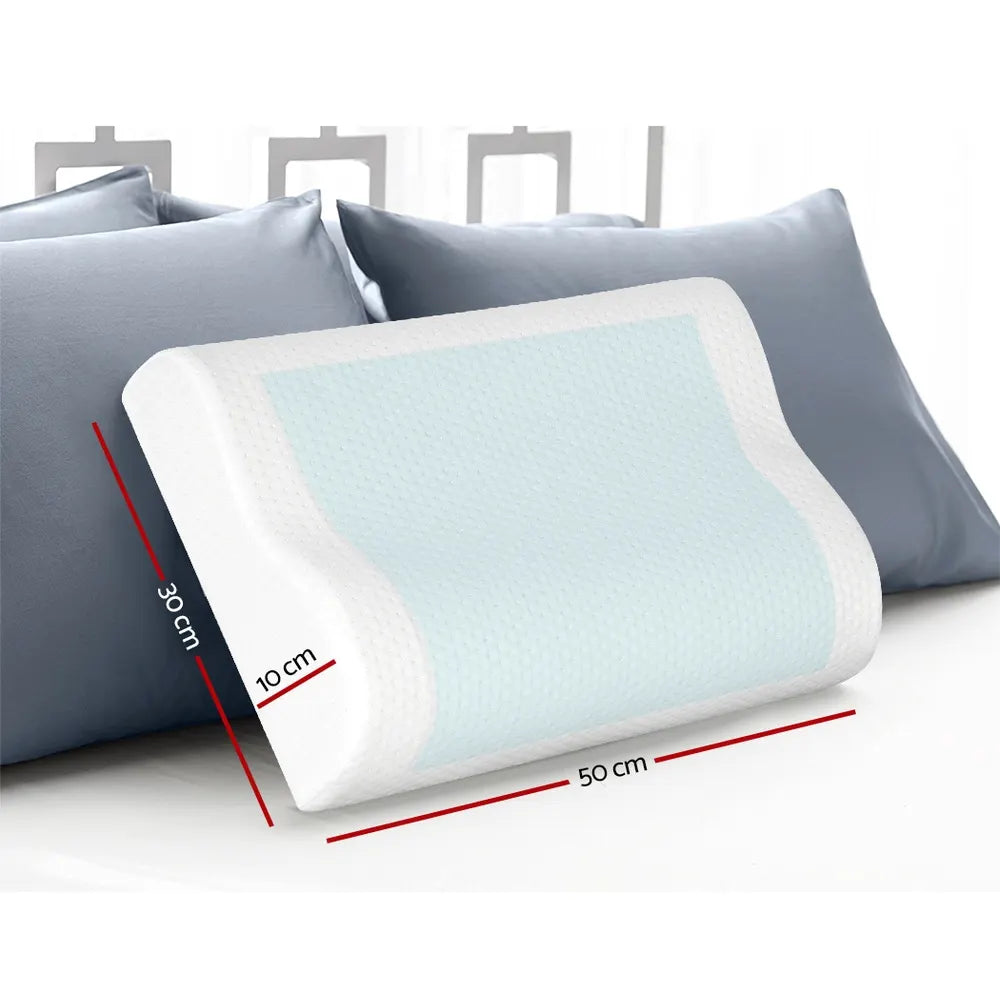 Giselle Bedding Contour Pillow Cool Gel Twin Pack - Image 4