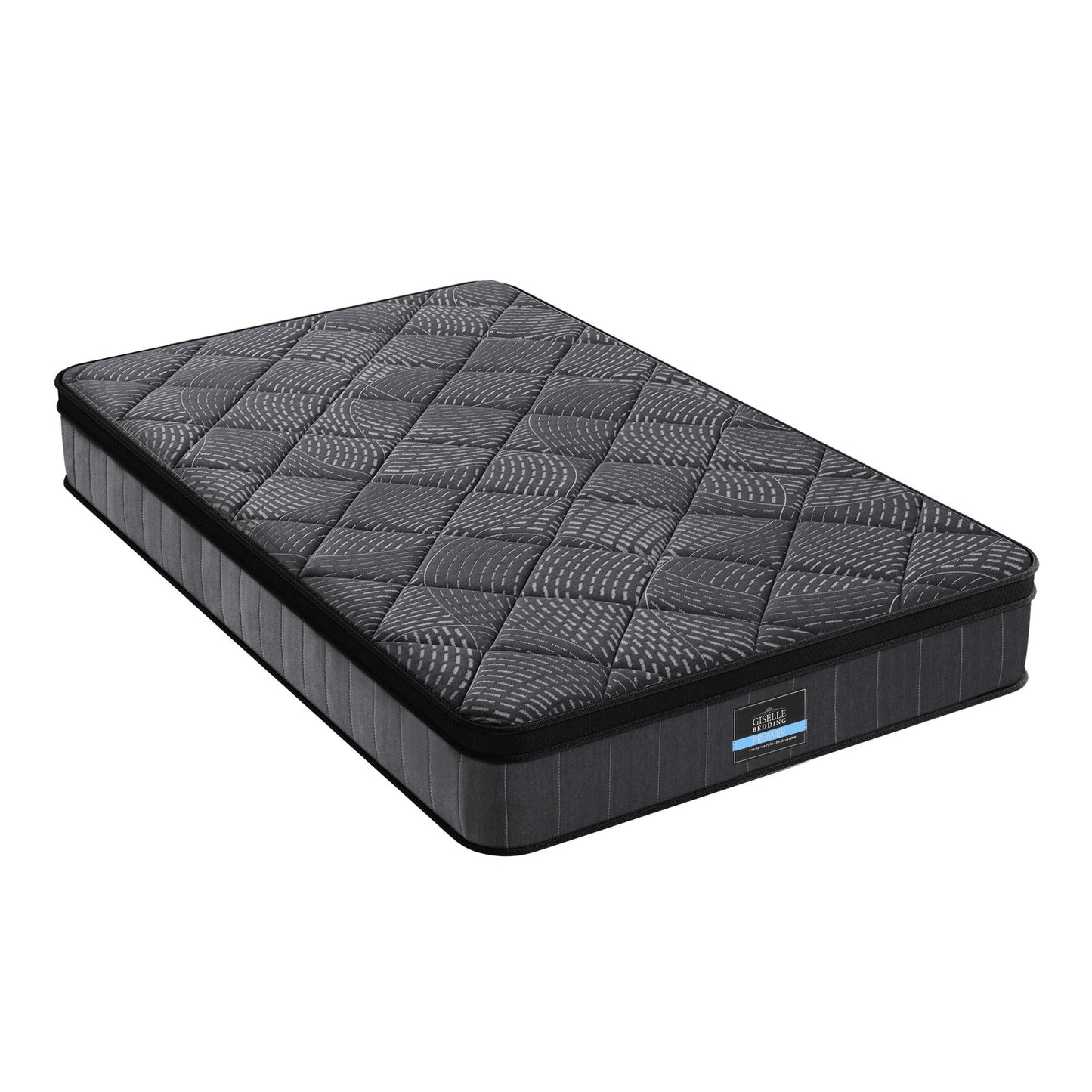Giselle Bedding King Single Mattress 25cm Pocket Spring Latex Euro Top Medium Firm Bed - Image 4